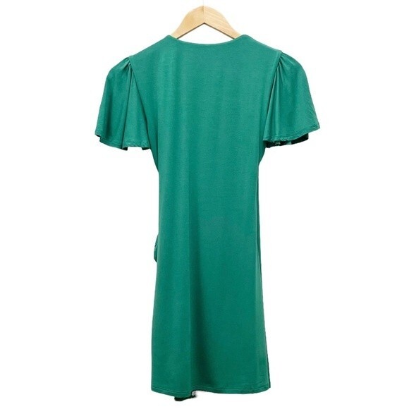 Privacy Please Revolve Jessa Mini Dress Clover Green Short Sleeve Womens Size XS - Picture 3 of 12